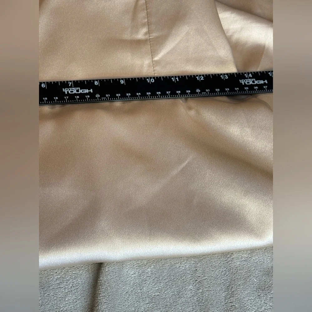 Show‎ Me Your Mumu Claire Champagne Luxe Satin Midi Dress Polyester Med